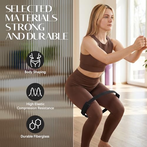 Pilates Kit, 13.5" Pilates Ring with Mini Ball & Resistance Bands - color: Black, size: Pilates Kit