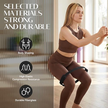 Pilates Kit, 13.5" Pilates Ring with Mini Ball & Resistance Bands - color: Black, size: Pilates Kit