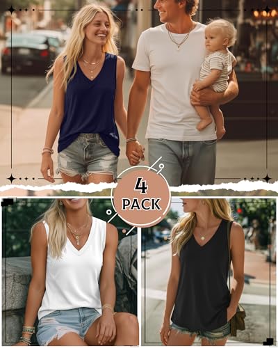 4 Pack Womens Nursing Tank Tops - color: Black, White, Navy, Burgundy, size: Small