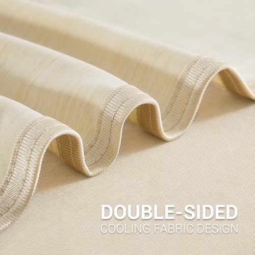 Marchpower Arc-Chill Cooling Blanket for Hot Sleepers Throw Size Beige - color: Beige, size: Throw 51" X 67"