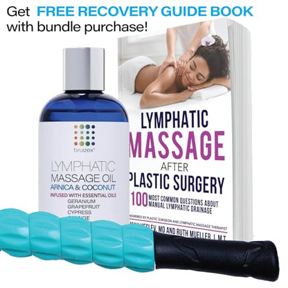 Bruizex Lipo Roller Lymphatic Drainage Massager, Massage Tool for Stomach - size: Medical Plastic Massager