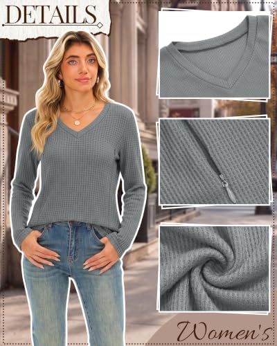 Huukeay 3 Pack Women's Long Sleeve Nursing Breastfeeding Shirts - color: Light Gray, White, Black, size: Small