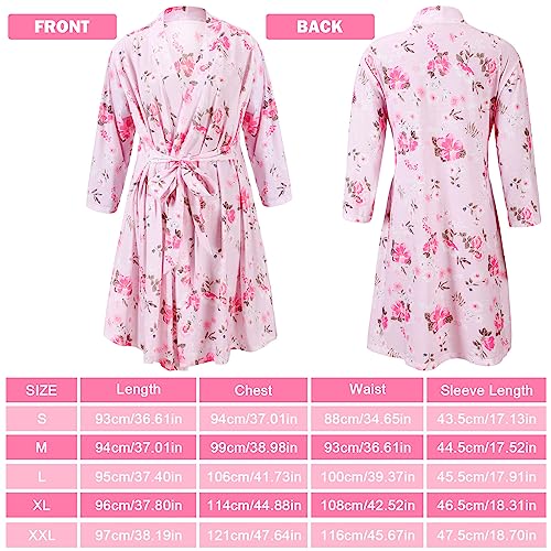 Mepase 5 Pcs Mommy and Me Hospital Outfits Set - color: Light Pink, size: Small