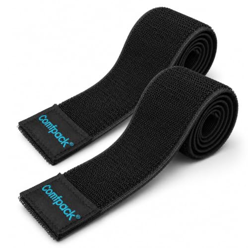 Comfpack Ice Pack Strap,Stretchable 26"x1.97" Adjustable Band - 2 Pack