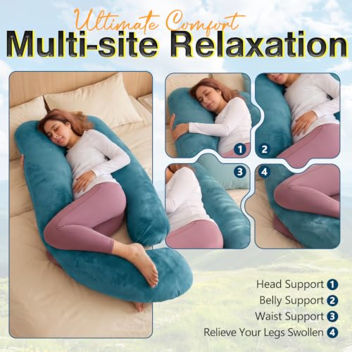 60 Inch Pregnancy Pillow for Sleeping (Royal Blue) - color: Royal Blue
