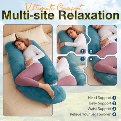 60 Inch Pregnancy Pillow for Sleeping (Royal Blue) - color: Royal Blue
