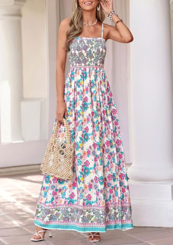 PRETTYGARDEN Summer Dresses for Women 2026 Beach Sun Dress - color: Pink, size: Medium