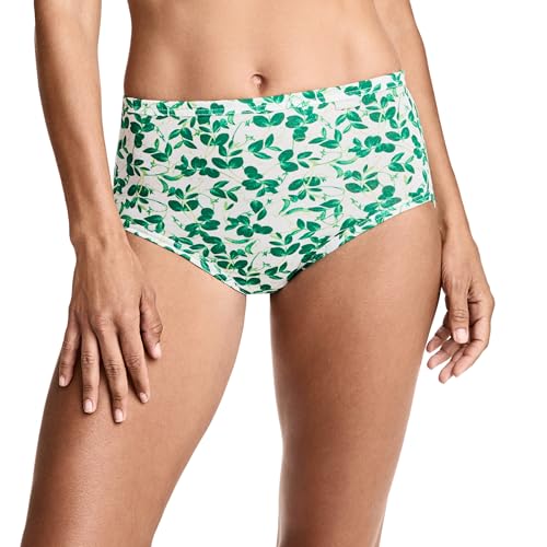 Jockey Women's Underwear 100% Cotton Elance Brief - 3 Pack - color: Botanical Sage, size: 10 Plus
