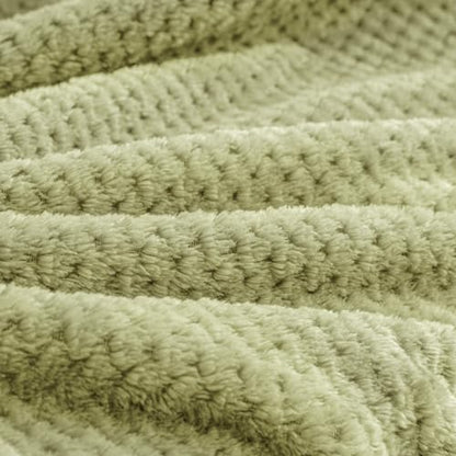 BEDELITE Travel Blanket with Bag, Jacquard Fleece Blanket 65"x40", Sage - color: Sage Green