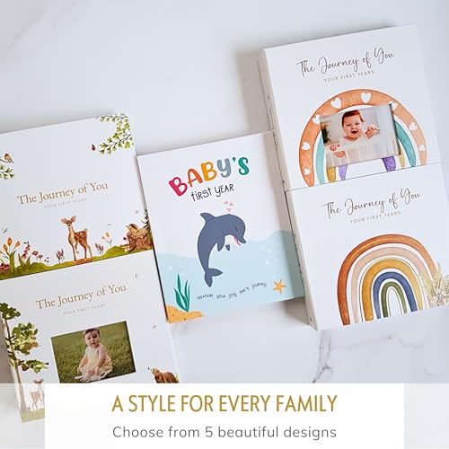 Personalized Baby Memory Book, 4x6 Photo Cover, First 5 Years, Woodland - color: Whimsical Woods