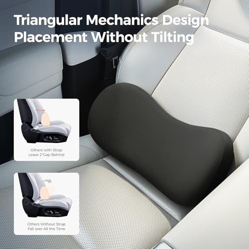 BABUR Lumbar Support Pillow for Car, Coccyx Pain Relief Cushion - color: Black
