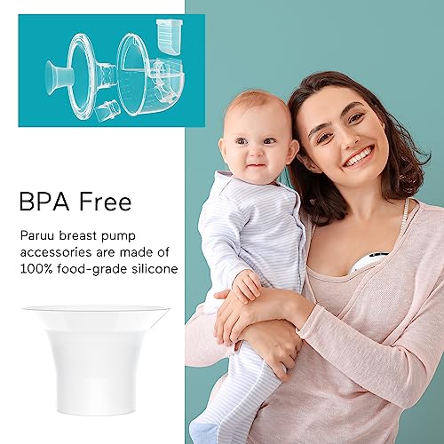 Paruu P10 Flange Insert 24mm, Original Breast Pump Parts, Wearable Breast Pump Replacement Accessories, 2 Pack - size: 24mm