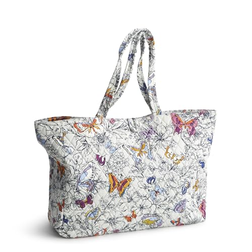 Vera Bradley Women's Premium Cotton Hathaway Tote Bag - color: Wing + Bloom