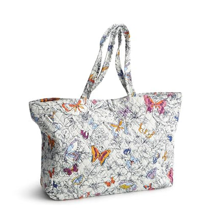 Vera Bradley Women's Premium Cotton Hathaway Tote Bag - color: Wing + Bloom