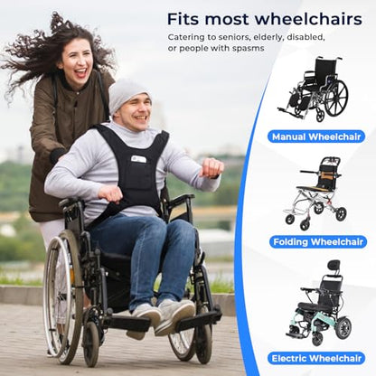 Universal Wheelchair Seatbelt, Wheelchair Harness for Adults