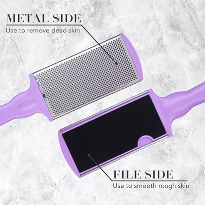 Lilac Callus Remover Tool - Professional Foot File & Callus Shaver for Feet - color: Lilac