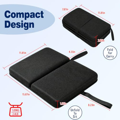 Honeycomb Gel Foldable Portable Seat Cushion for Airplane Travel Stadium