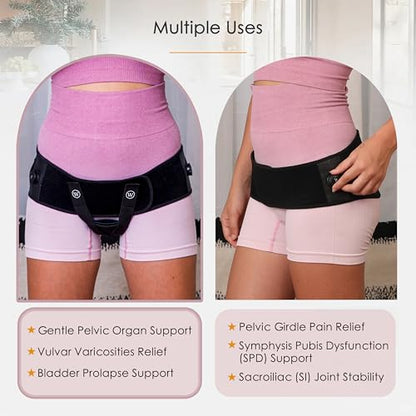 Pelvic Support Belt for Pregnancy & Postpartum - Prolapse Support for Women - Vulvar Varicosities Support(M/L) - size: Medium/Large