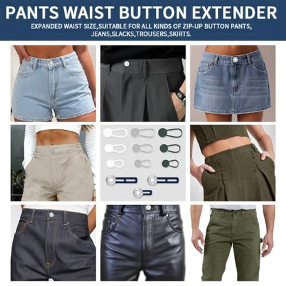 15PCS Button Extenders for Jeans,Pants Button Extender for Women Men,3Style - color: Style B_15PCS, 3 Styles