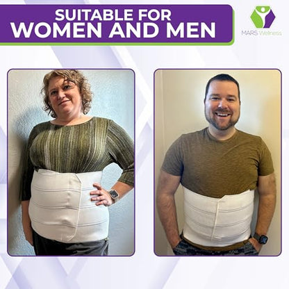 Plus Size Bariatric Abdominal Binder Post Surgery - Belly Binder - 12" - size: 3X-Large (Pack of 1), style: 4 Panel (12")