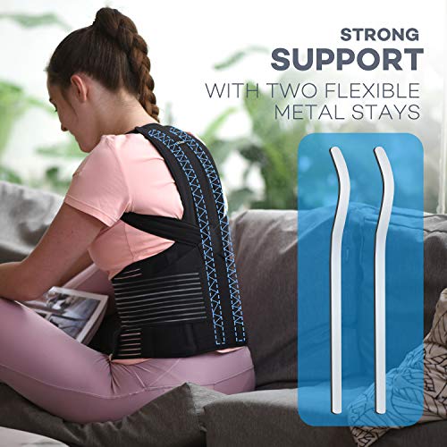 SICHEER Posture Corrector Back Brace for Women & Men, Medium, Waist 34-38" - size: Medium