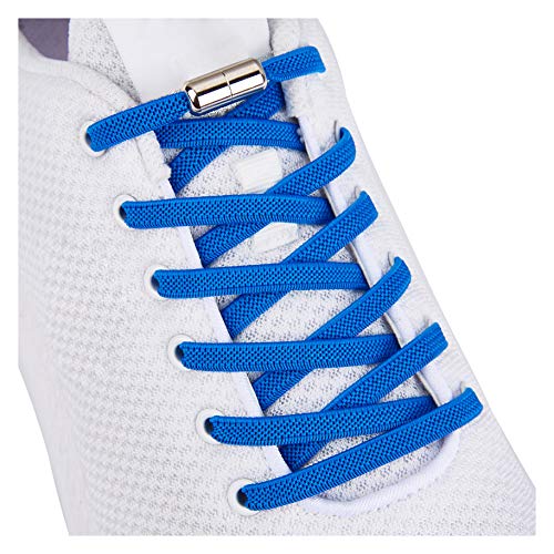 anan520 Tieless Elastic Shoe Laces, No Tie Shoelaces for Kids/Adults - color: Blue