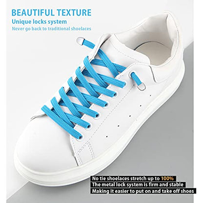 No Tie Shoe laces with Elastic Laces，Elastic Shoelaces for Adults and Kids - color: Pink 1