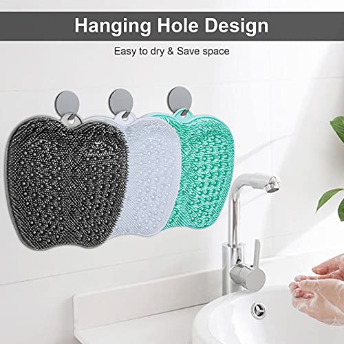HONYIN XL Large Shower Foot Scrubber Mat with Non-Slip Suction Cups