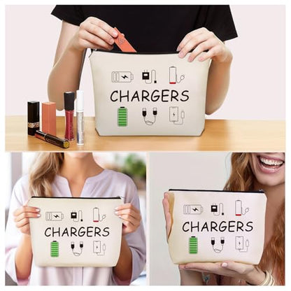 Cable Charger Makeup Bag,Charging Cord Electronics Accessories Travel Pouch - style: Chargers