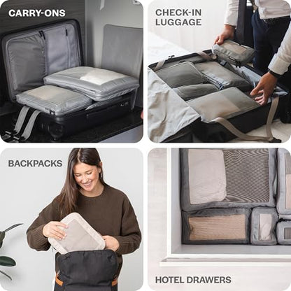 Aerotrunk Compression Packing Cubes for Travel, 4-Pack, Purple - color: Purple, size: 4-Pack