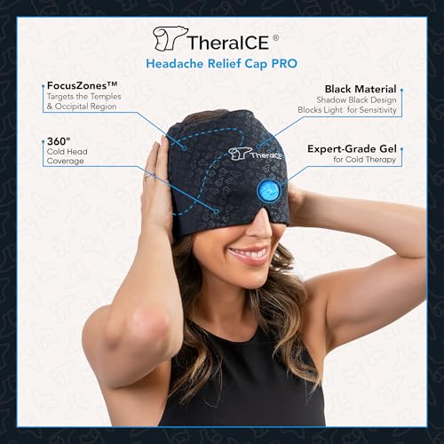 TheraICE Headache & Migraine Relief Hat PRO and TheraICE Mini Migraine Relief Hat