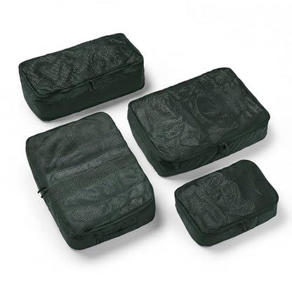 July Packing Cells, 4 Set Packing Cubes, Luggage Organizer Bags, Forest - color: Forest