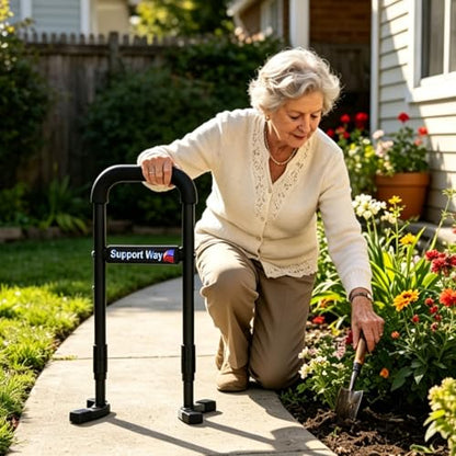 Stand Assist Aid Plus for Floor & Low Seats, 20-26.8" Adjustable - color: Black