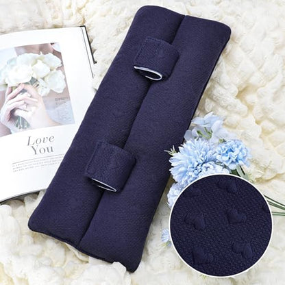 Seat Belt Pillow Post-Surgery – With Ice/Hot Pocket for C-Section, Blue - color: Navy Blue, size: Large