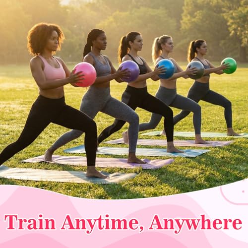 Teyva 40 Pcs Small Pilates Ball Bulk 9 Inch Mini Yoga Balls - color: Multicolor