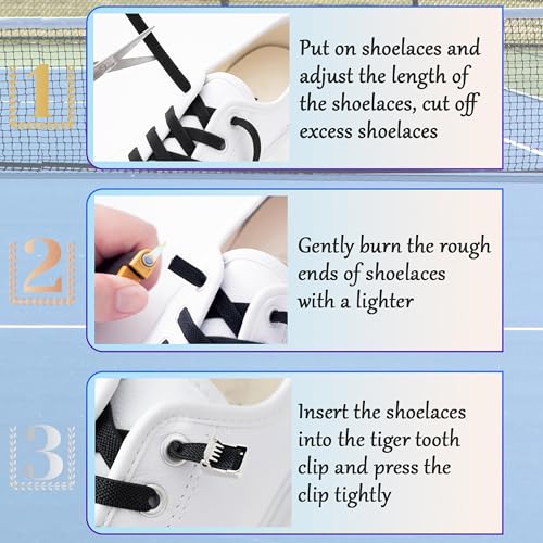 Elastic Shoe Laces，No Tie Shoelaces for Adults & Kids Shoes - color: 2 Black