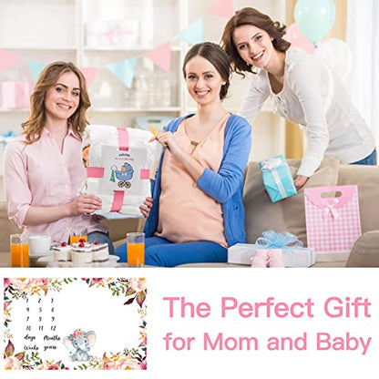 Baby Monthly Milestone Blanket 6 Pcs Photography Prop Set 60''x40''