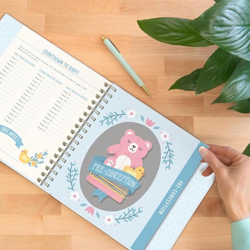 Studio Oh! Pregnancy Journal Bump for Joy Hardcover 9 x 9 in Books Blue - color: Blue