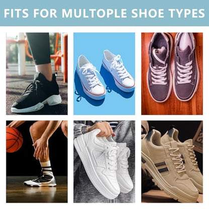 Elastic No Tie Flat Shoe Laces, 100cm/39inches Stretch Shoes Strings for Kids and Adults