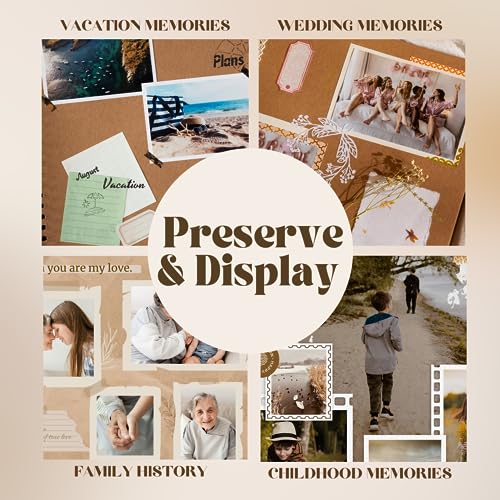 8x8 Scrapbook Photo Album, 80 Pages, 200 GSM Kraft, DIY Memory Book - size: 8" X 8"