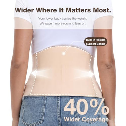 Pregnancy Belly Band with Extra-Wide Back Support for Hips & Pelvis - size: X-Large