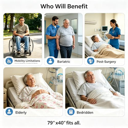 Positioning Bed Pad with Handles for Turning Lifting Repositioning Elderly - size: 48*40
