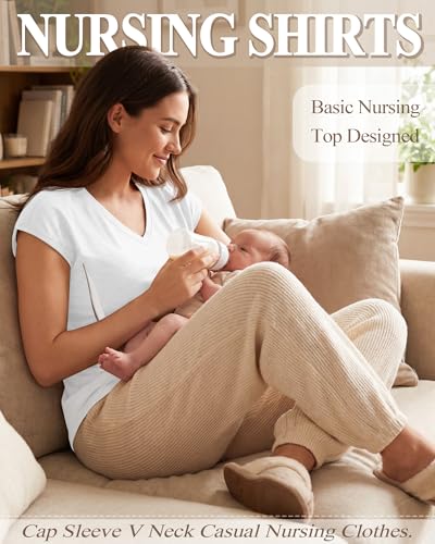 Women's Nursing Shirts - color: White, size: Medium