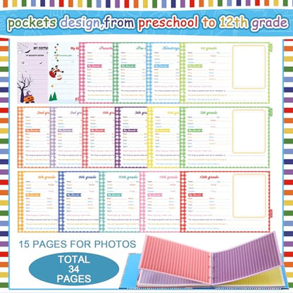 ReliThick First and Last Day of School Memory Book,Vibrant Blue - style: Vibrant Blue