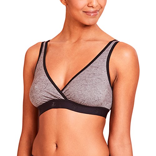 La Leche League International Womens Bralette - color: Black Jacquard, size: X-Large