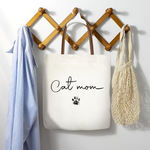 Canvas Tote Bag For Women - color: Cat Mom