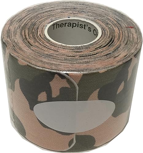 Therapist’s Choice® Kinesiology Tape Pre-Cut Roll (2-Inch x 16.4-Feet) (Camo) - color: Camo