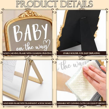 Novabright Vintage Frame Pregnancy Announcement Set