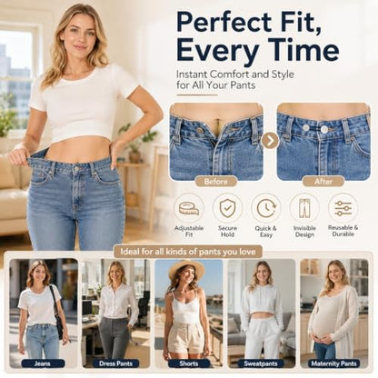 Button Extenders for Jeans and Pants - color: 36-pcs Waist Expander