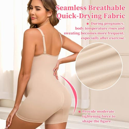 Maternity Shapewear Shorts Pregnancy Bodysuit Under Dress Seamless